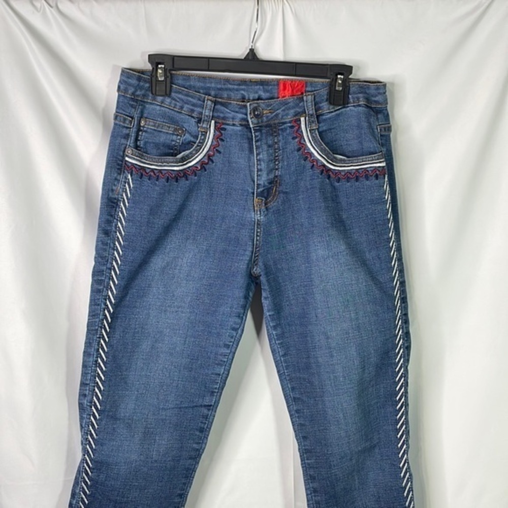 V Christina embroidered jeans